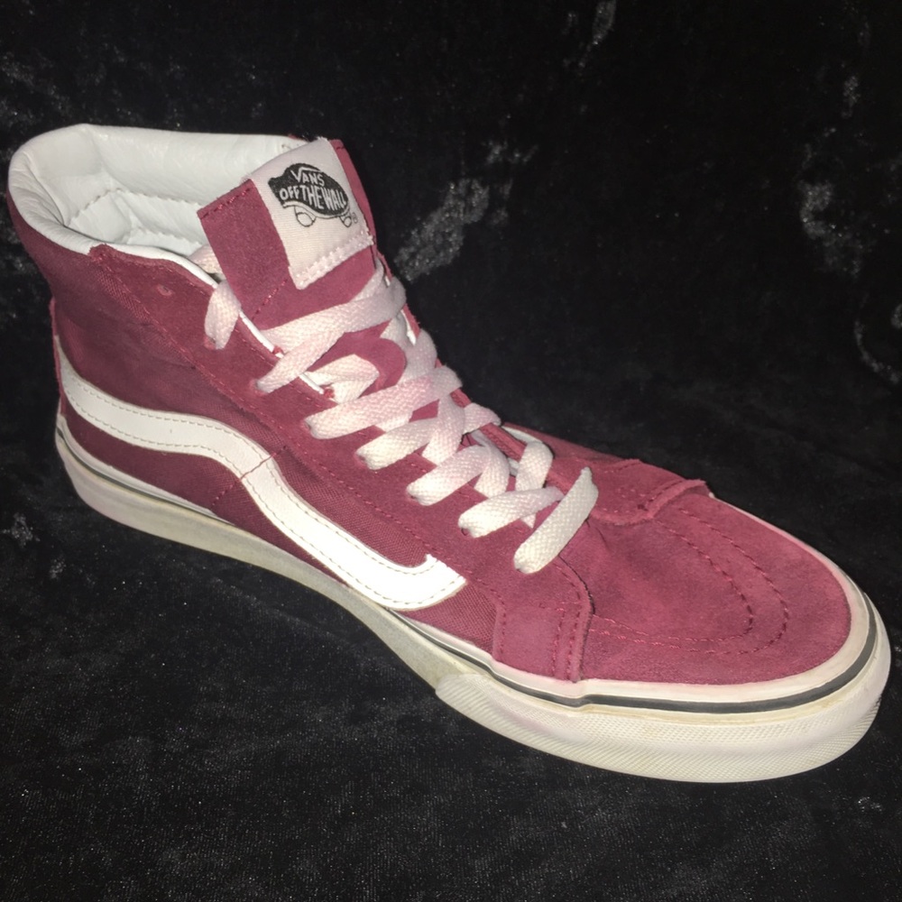 Maroon Off The Wall Vans
